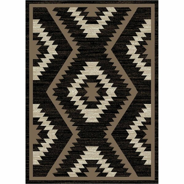 Mayberry Rug 5 ft. 3 in. x 7 ft. 3 in. Tacoma Rialto Black Rectangle Area Rug TC6473 5X8